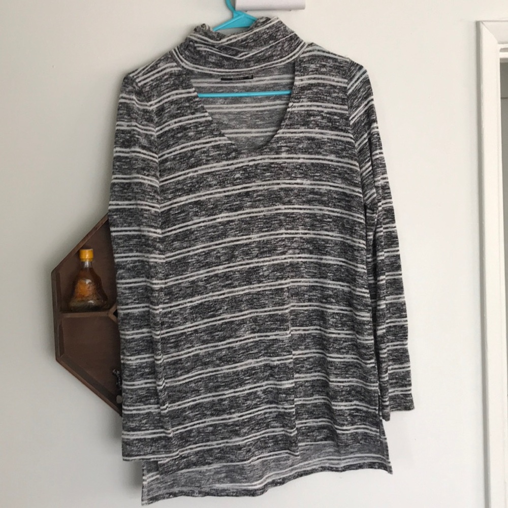 Extra long keyhole sweater